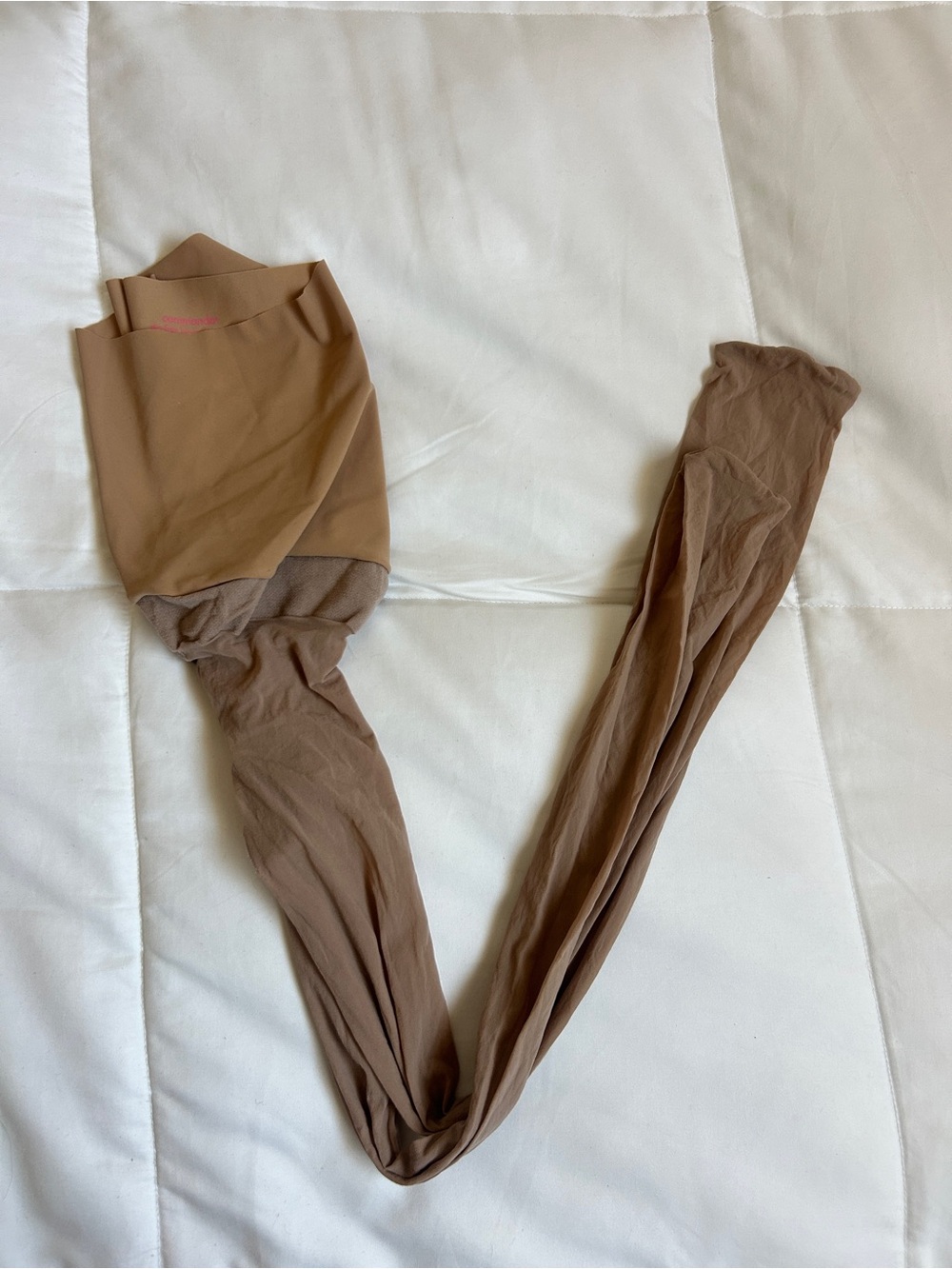 Commando. Sheer tights in Small